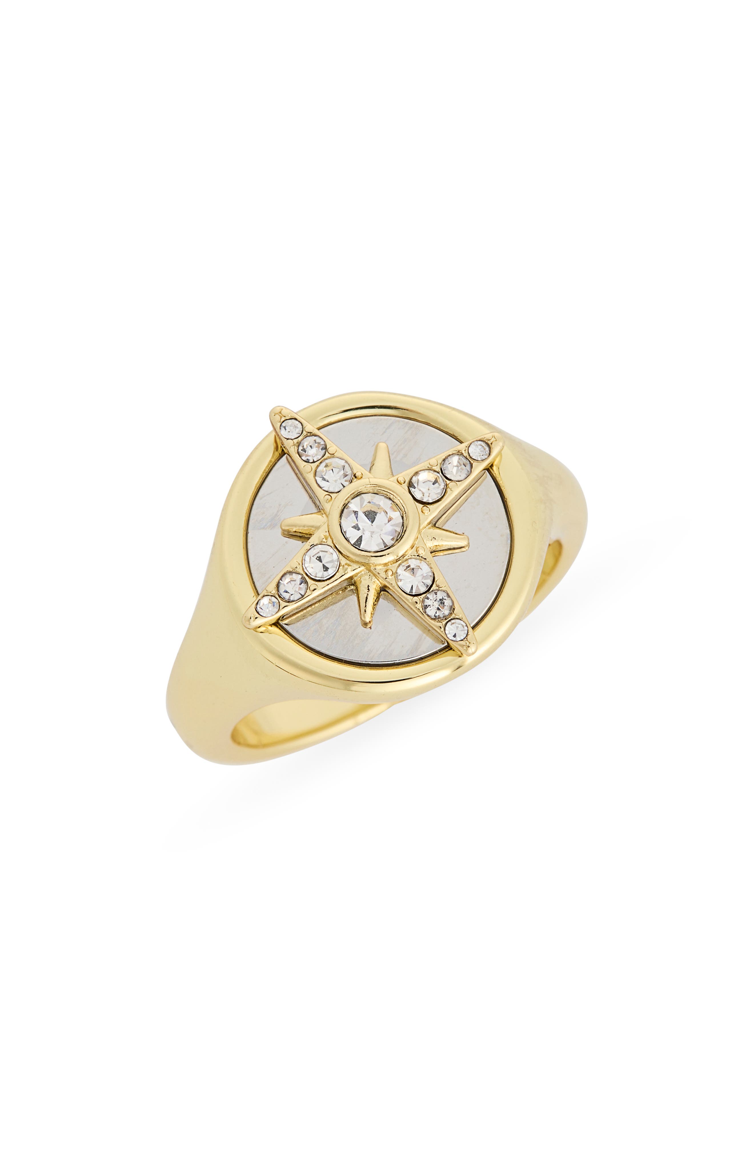 Covet North Star Cubic Zirconia Signet Ring