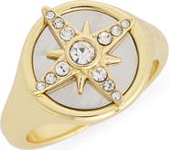 Covet North Star Cubic Zirconia Signet Ring