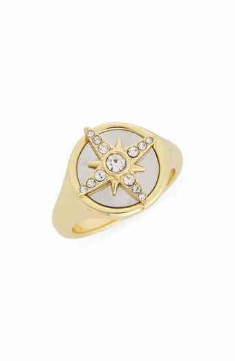 Covet North Star Cubic Zirconia Signet Ring