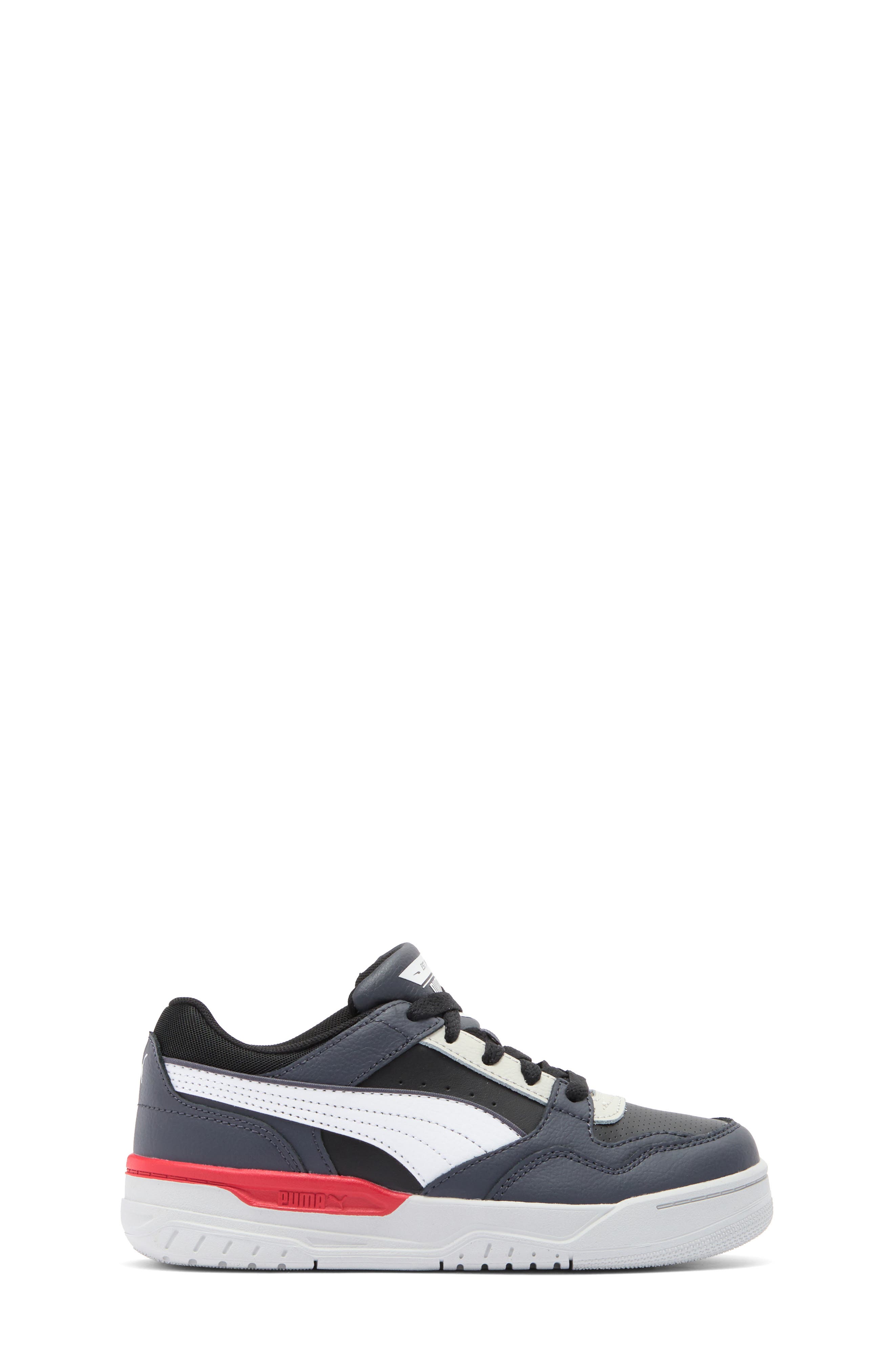 PUMA Kids' Rebound Retro Sneaker, Alternate, color, Galactic Gray-Puma White-Black