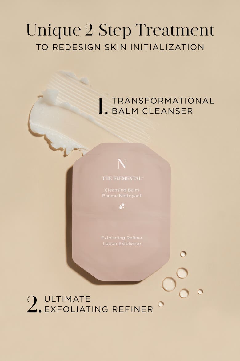 The Elemental Cleansing Balm & Exfoliating Refiner, Alternate, color, White