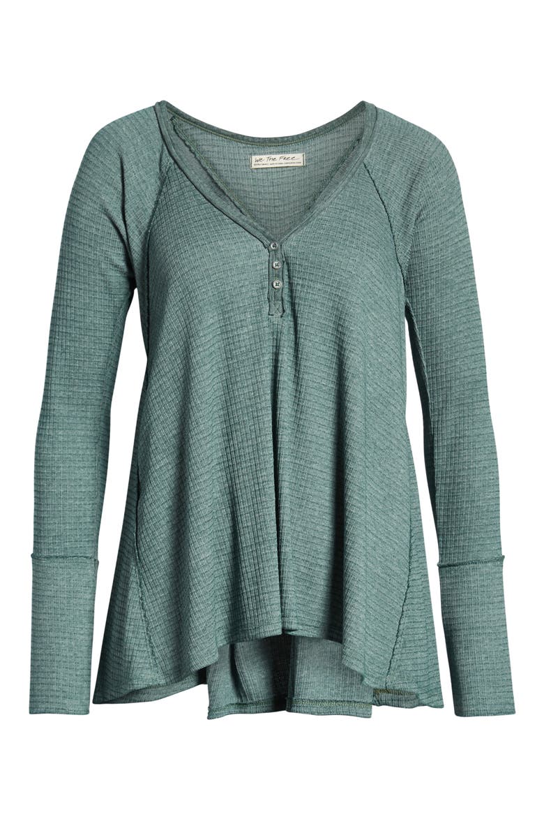Citrine Textured Cotton Blend Top, Alternate, color, MOSS