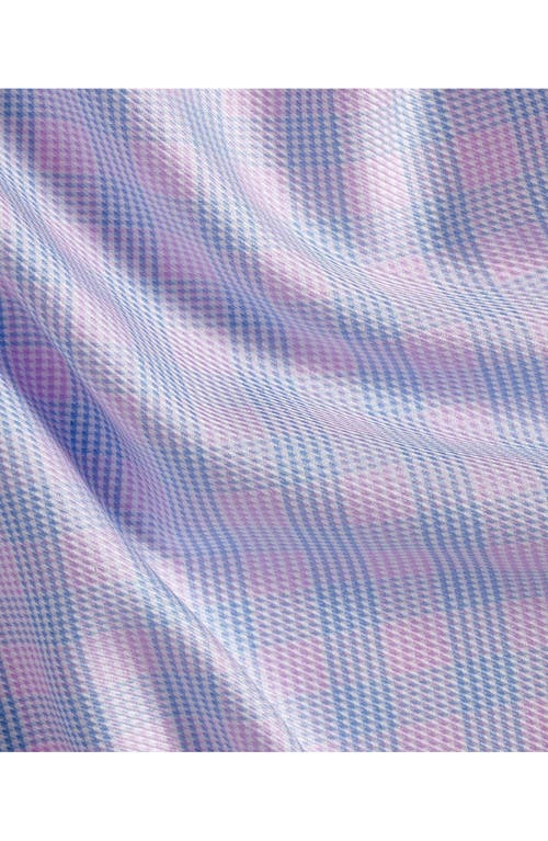 DAVID DONAHUE DAVID DONAHUE TRIM FIT TWILL CHECK DRESS SHIRT