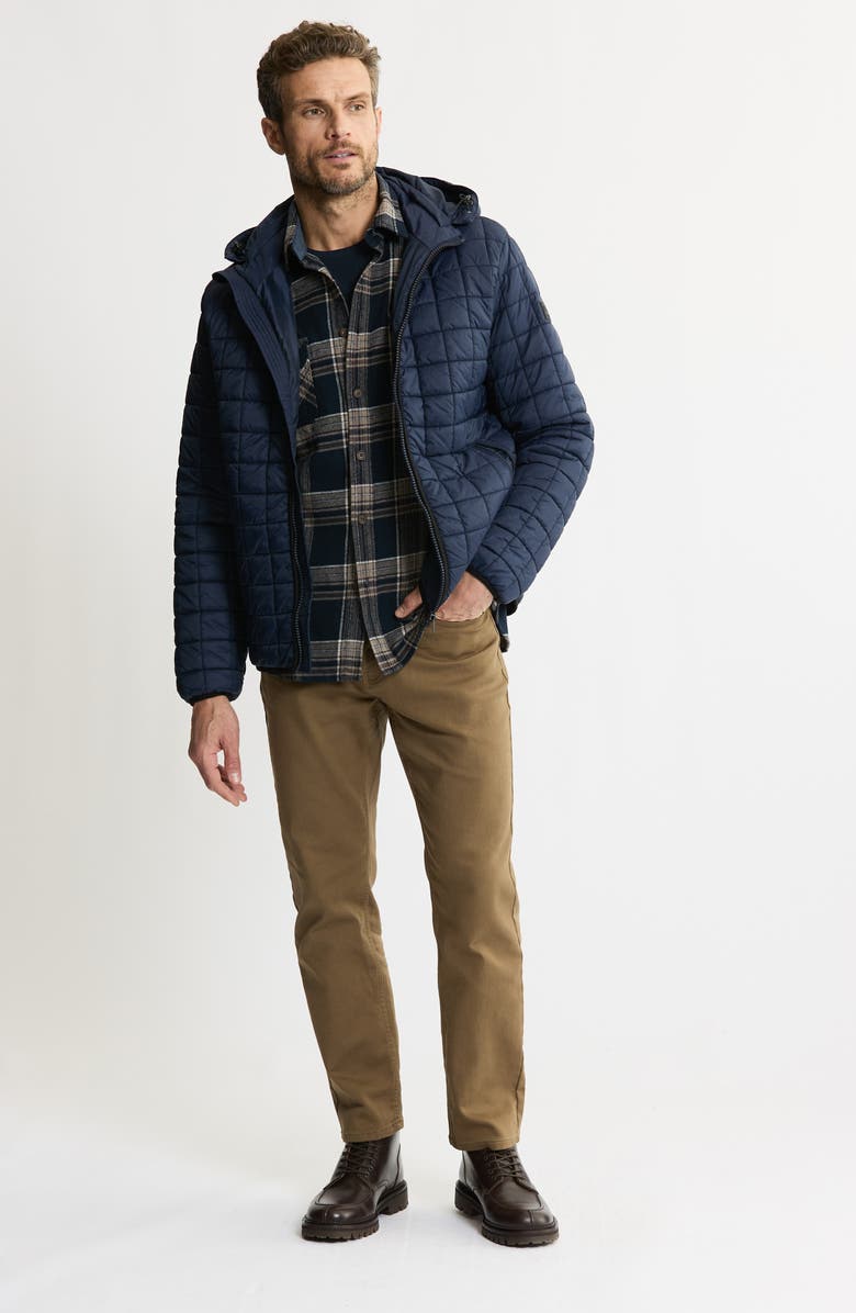 JACHS Hooded Quilted Puffer Jacket, Alternate, color, Navy