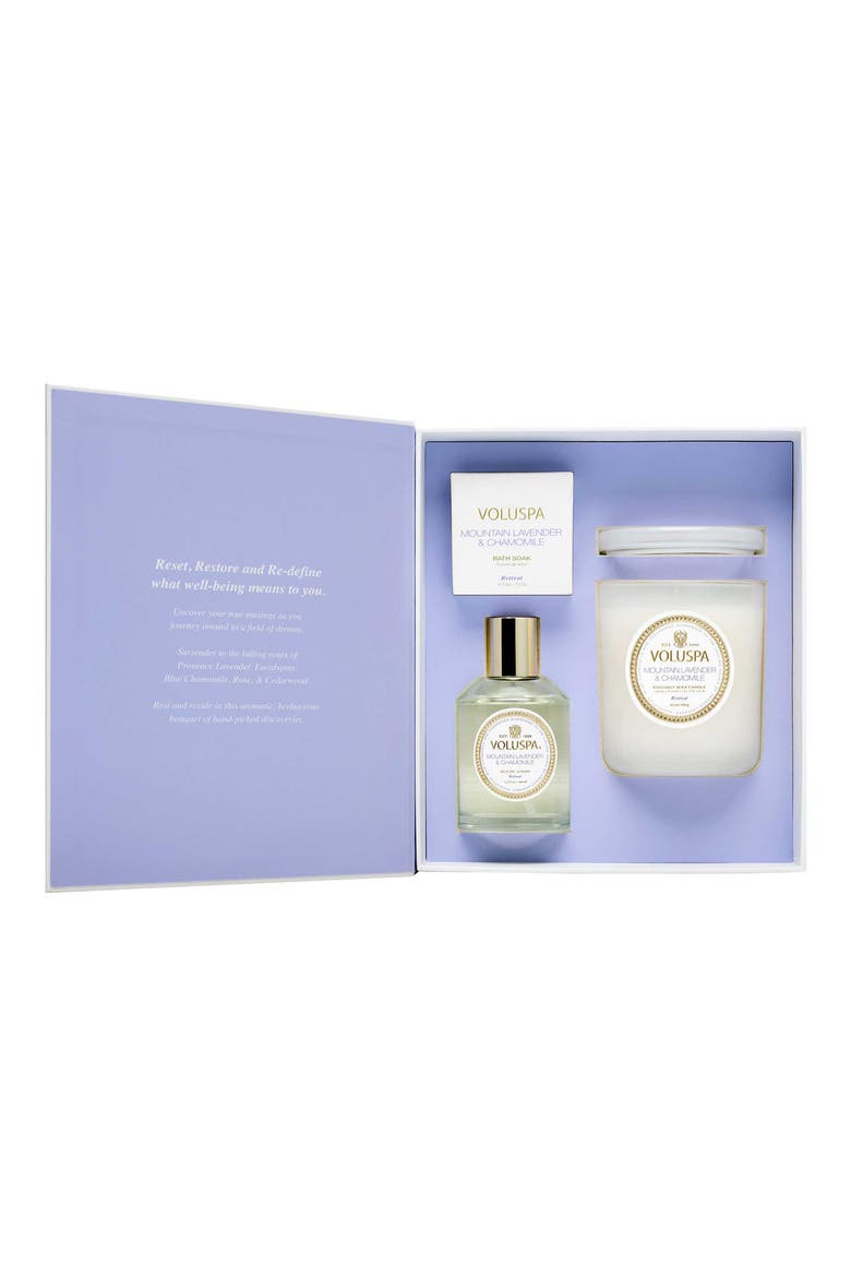 Mountain Lavender & Chamomile 3-Piece Retreat Gift Set, Alternate, color, MOUNTAIN LAVENDER