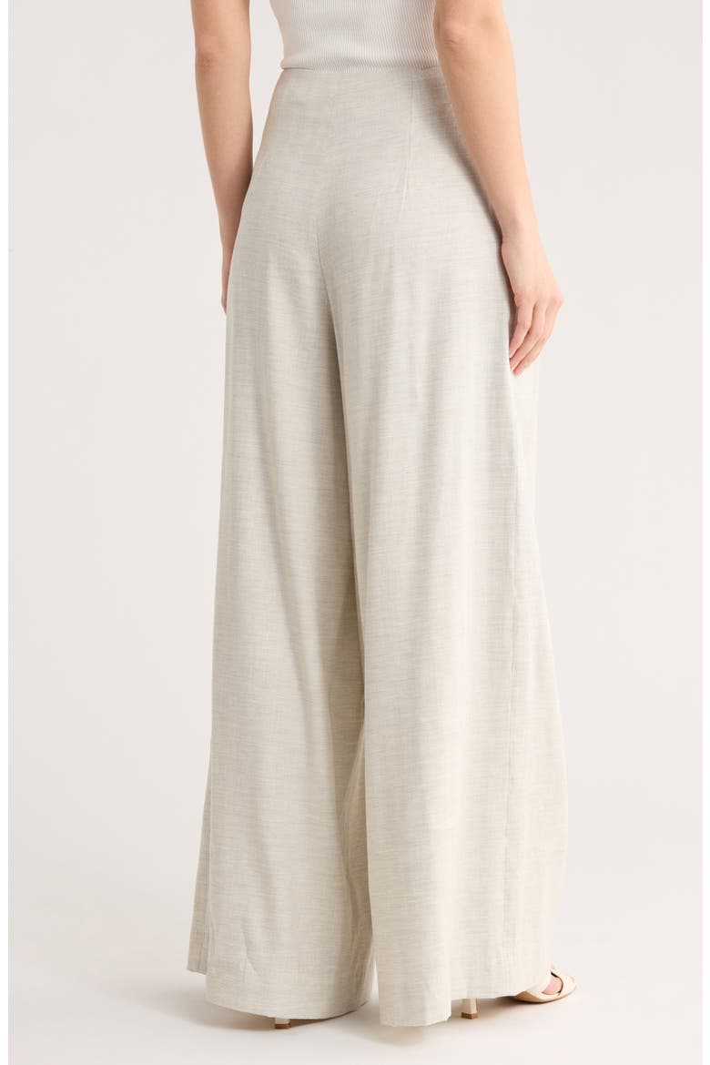 Drew Linen Blend Pants, Alternate, color, GREY/ IVORY
