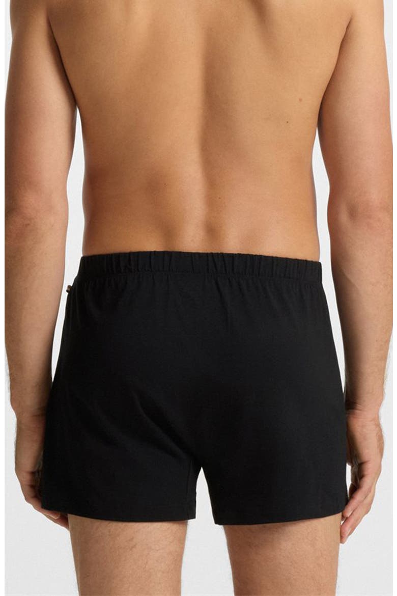 2-Pack Knit Cotton Boxers, Alternate, color, BLACK