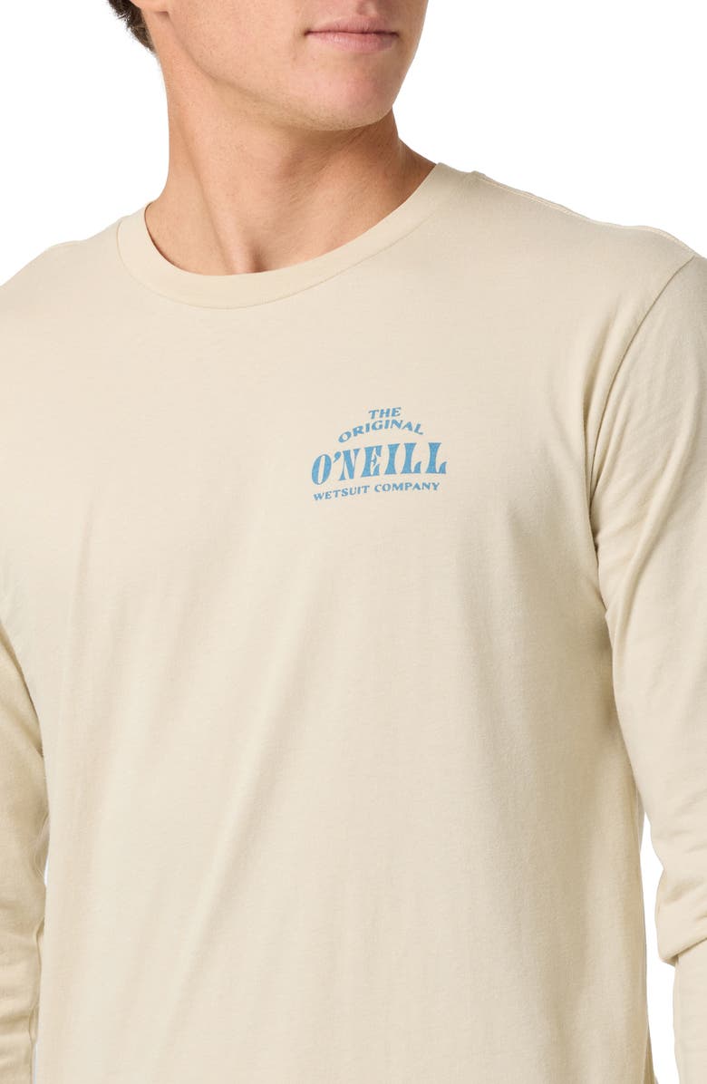 O'Neill Wedges Graphic Long Sleeve T-Shirt, Alternate, color, Light Khaki