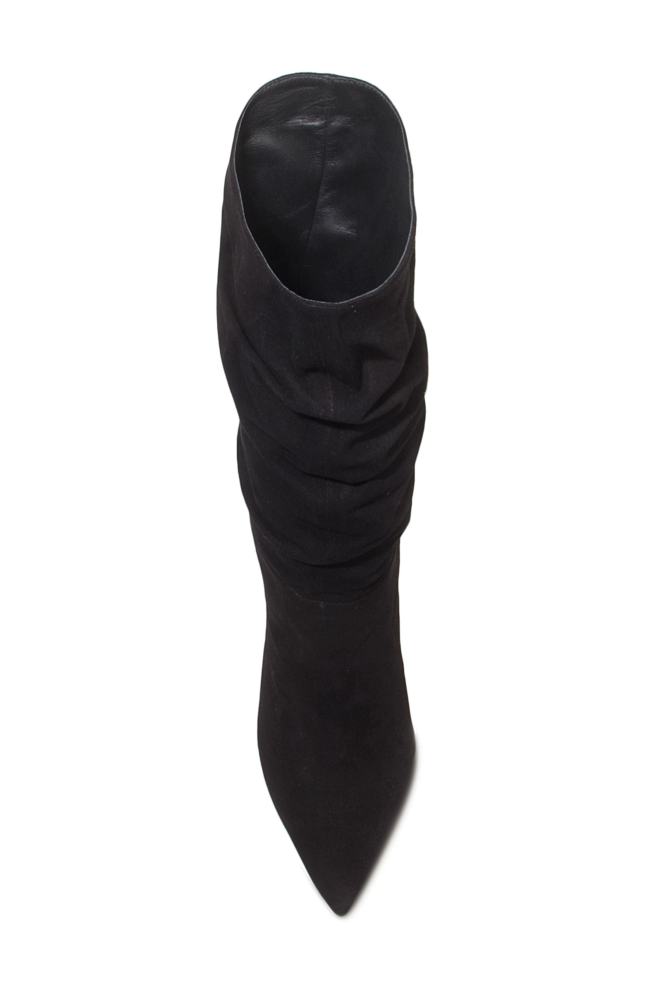 BLACK SUEDE STUDIO Slouch Bootie, Alternate, color, 