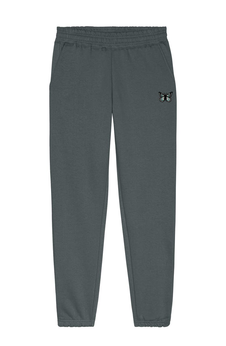 Dalix Womens Butterfly Heavyweight Fleece Sweatpant, Main, color, Space Gray