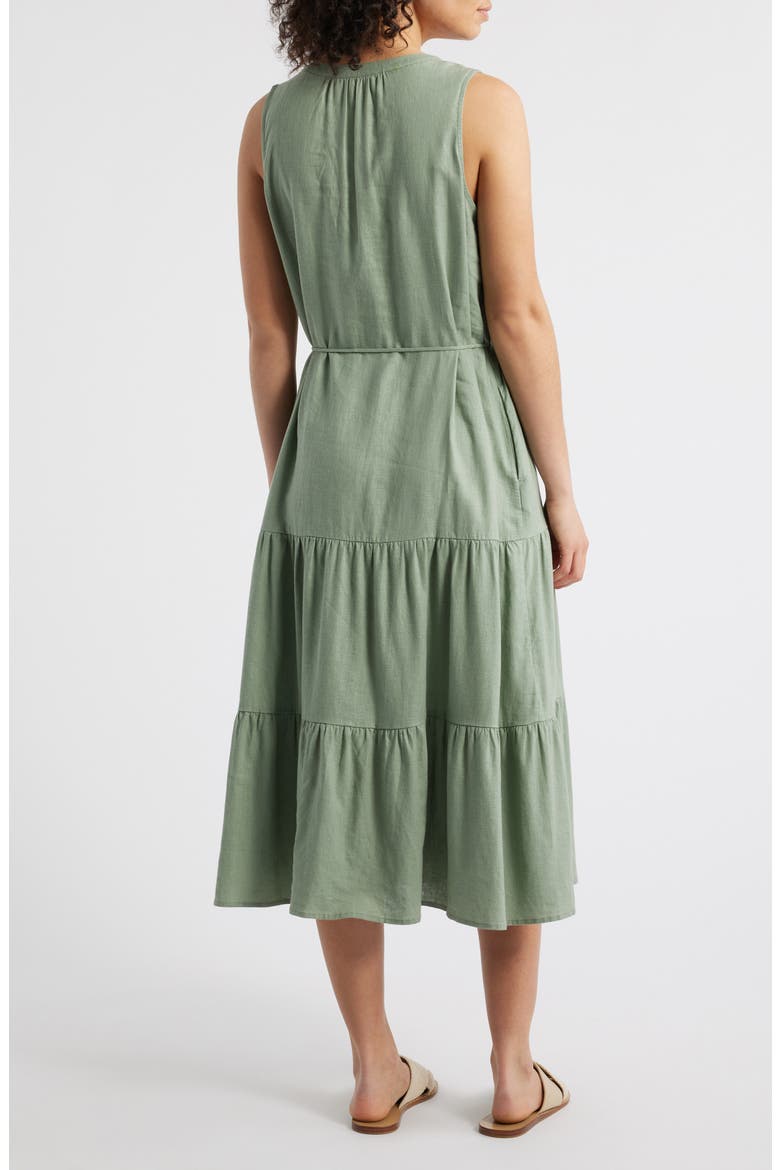 Coastal Tide Sleeveless Dress, Alternate, color, MARJORAM