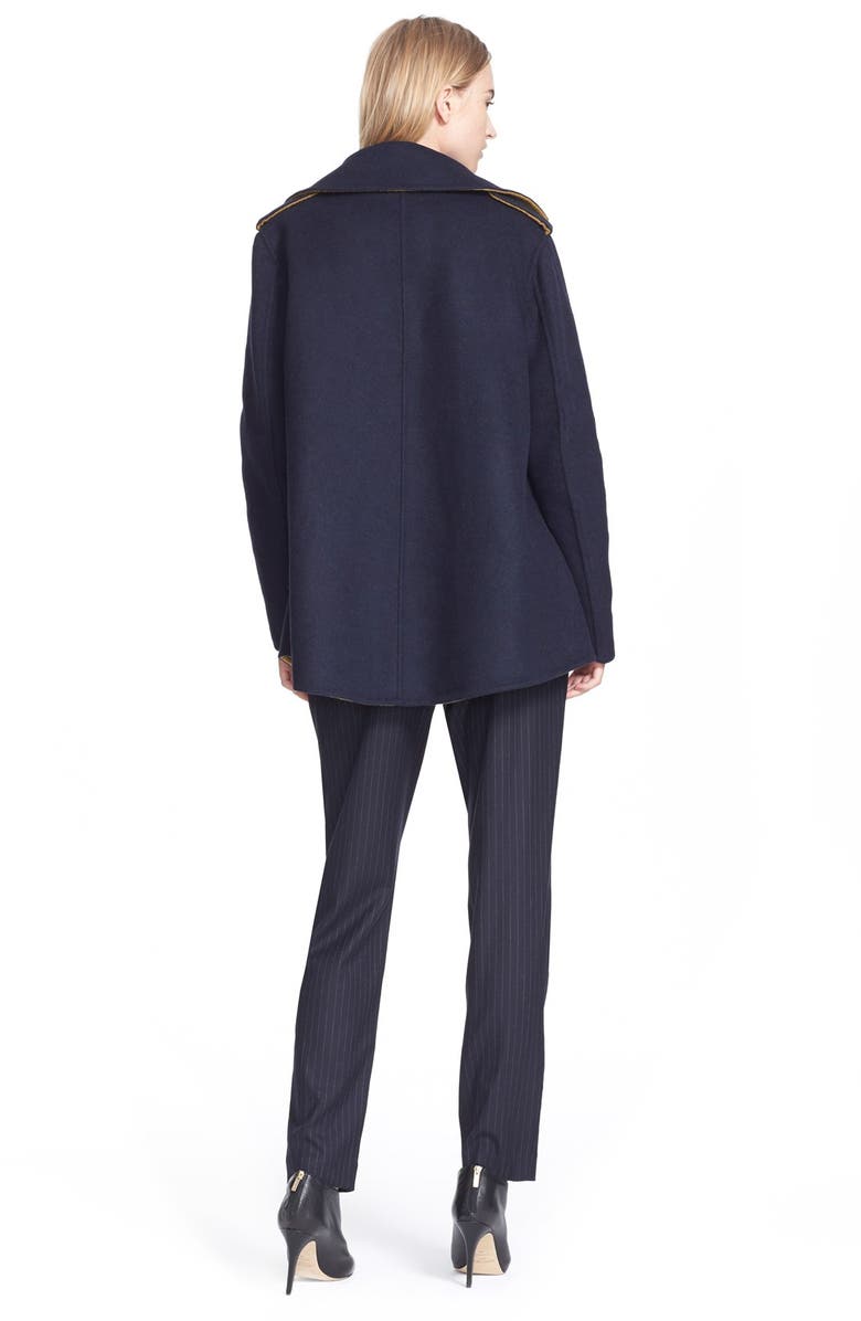 Derek Lam 10 Crosby Reversible Peacoat, Alternate, color, 