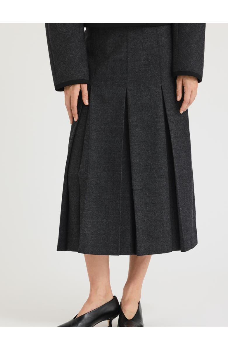 Rebecca Taylor Lucien Skirt, Alternate, color, Charcoal
