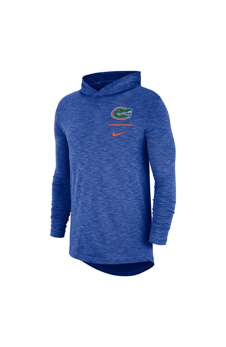 Nike Men's Nike Royal Florida Gators Slub Performance Long Sleeve Hoodie T-Shirt, Alternate, color, 