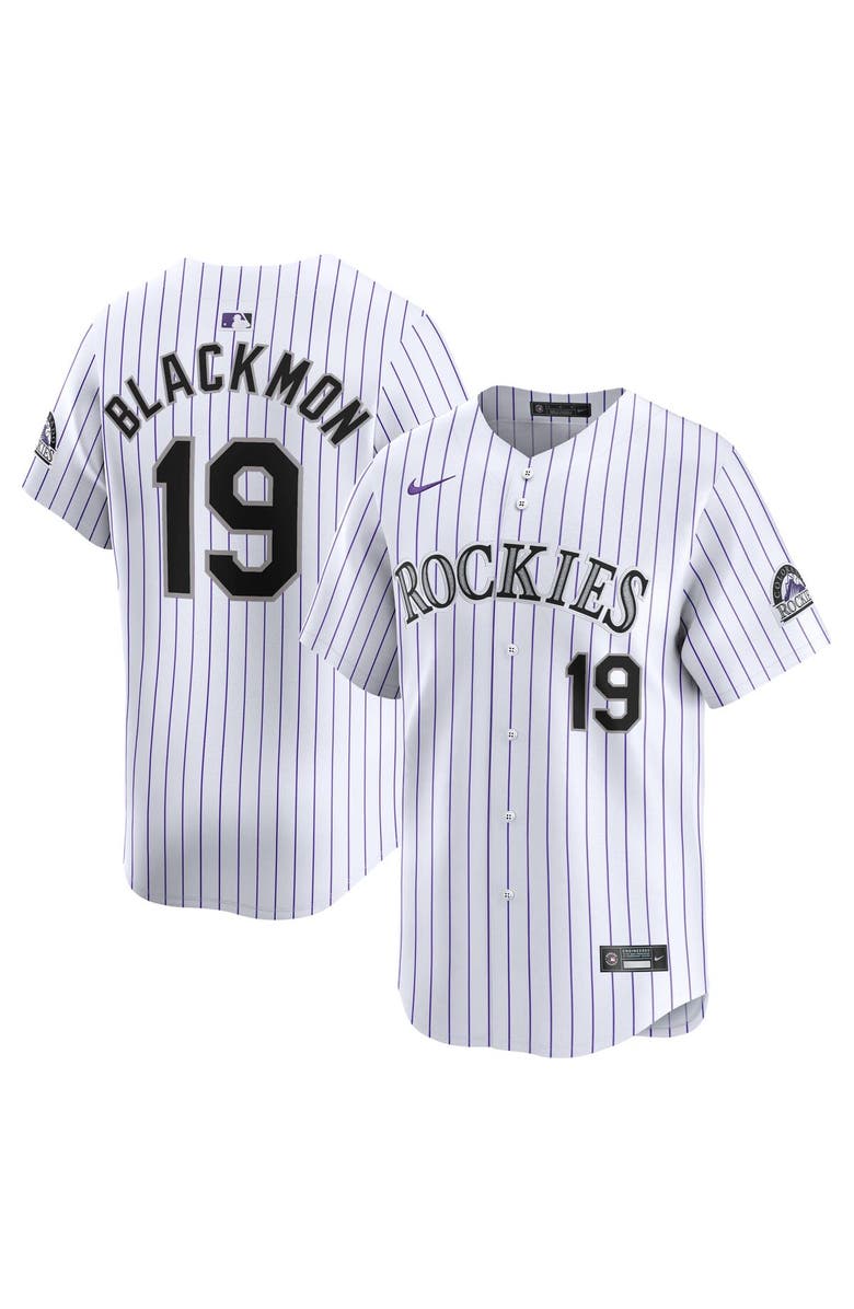 Nike Men's Nike Charlie Blackmon White Colorado Rockies Home Limited Player Jersey, Main, color,
