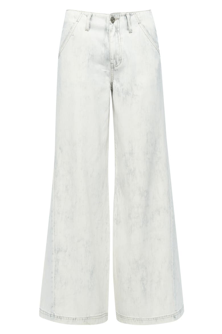 Jeremy Wide Leg Jeans, Alternate, color, IVORY