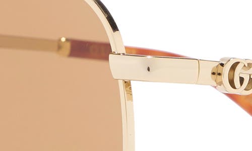 Gucci 60mm Aviator Sunglasses In Multi