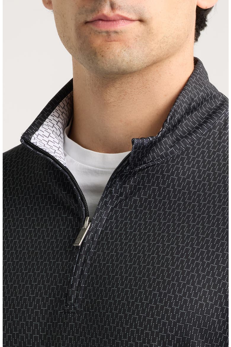 Game Day XC+™ Goal Post Print Quarter Zip Pullover, Alternate, color, BLACK