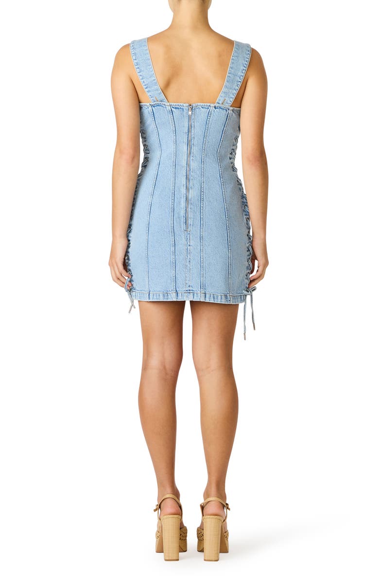 Steve Madden Gianka Denim Minidress, Alternate, color, Hazey Blue