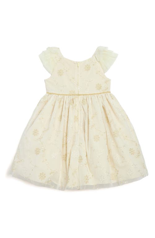 Pippa & Julie Kids' Sienna Embroidered Party Dress In White