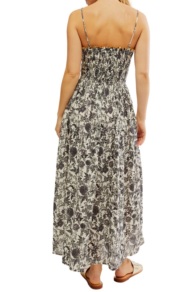 Sweet Nothings Floral Print Sleeveless Maxi Sundress, Alternate, color, TEA COMBO