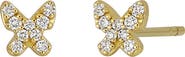 Bony Levy Mika Diamond Butterfly Stud Earrings