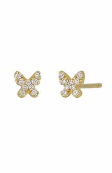 Mika Diamond Butterfly Stud Earrings (Nordstrom Exclusive)