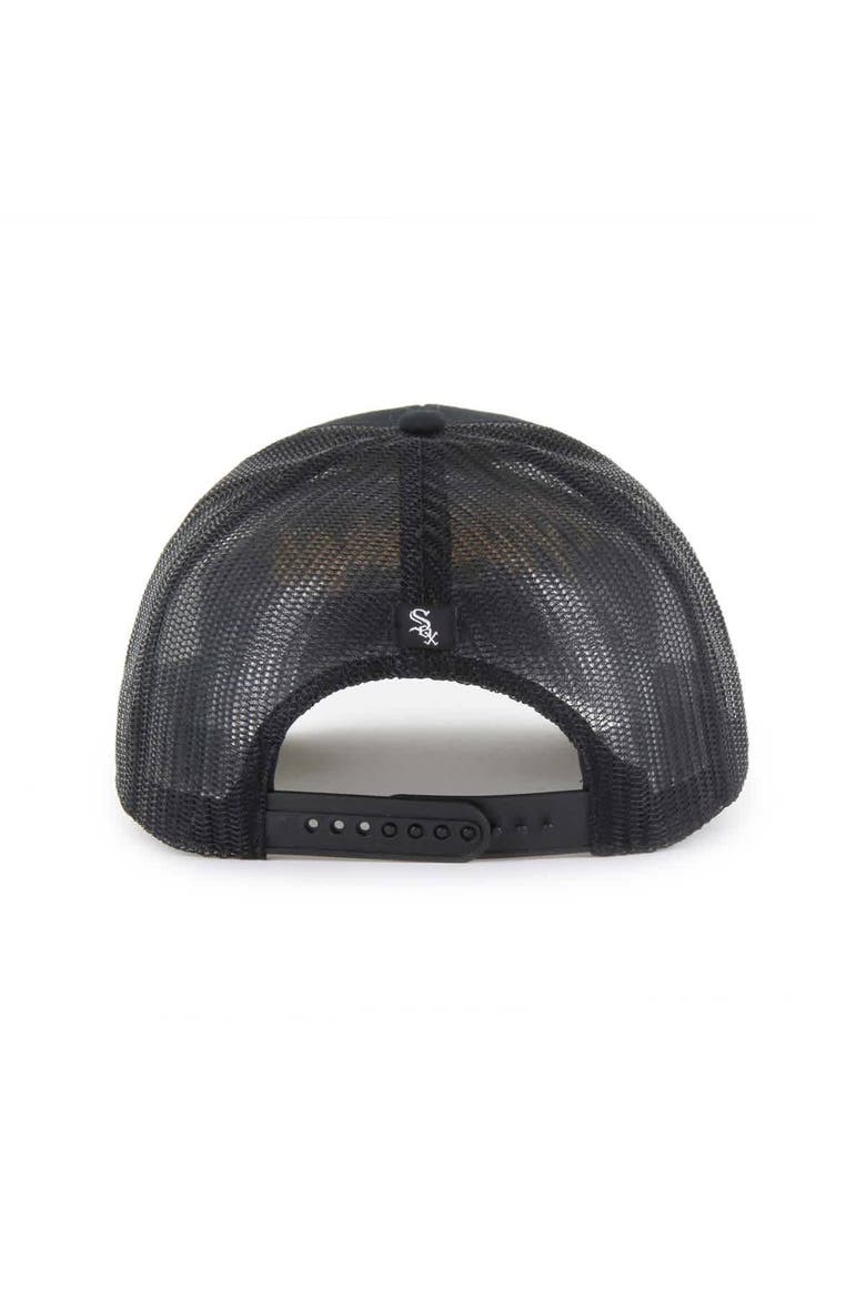 Men's '47 Black Chicago White Sox Garner Trucker Adjustable Hat, Alternate, color, Black