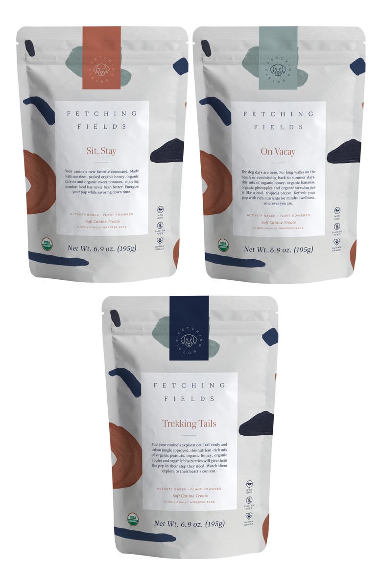 Fetching Fields Variety 3-Pack Canine Treats, Main, color,