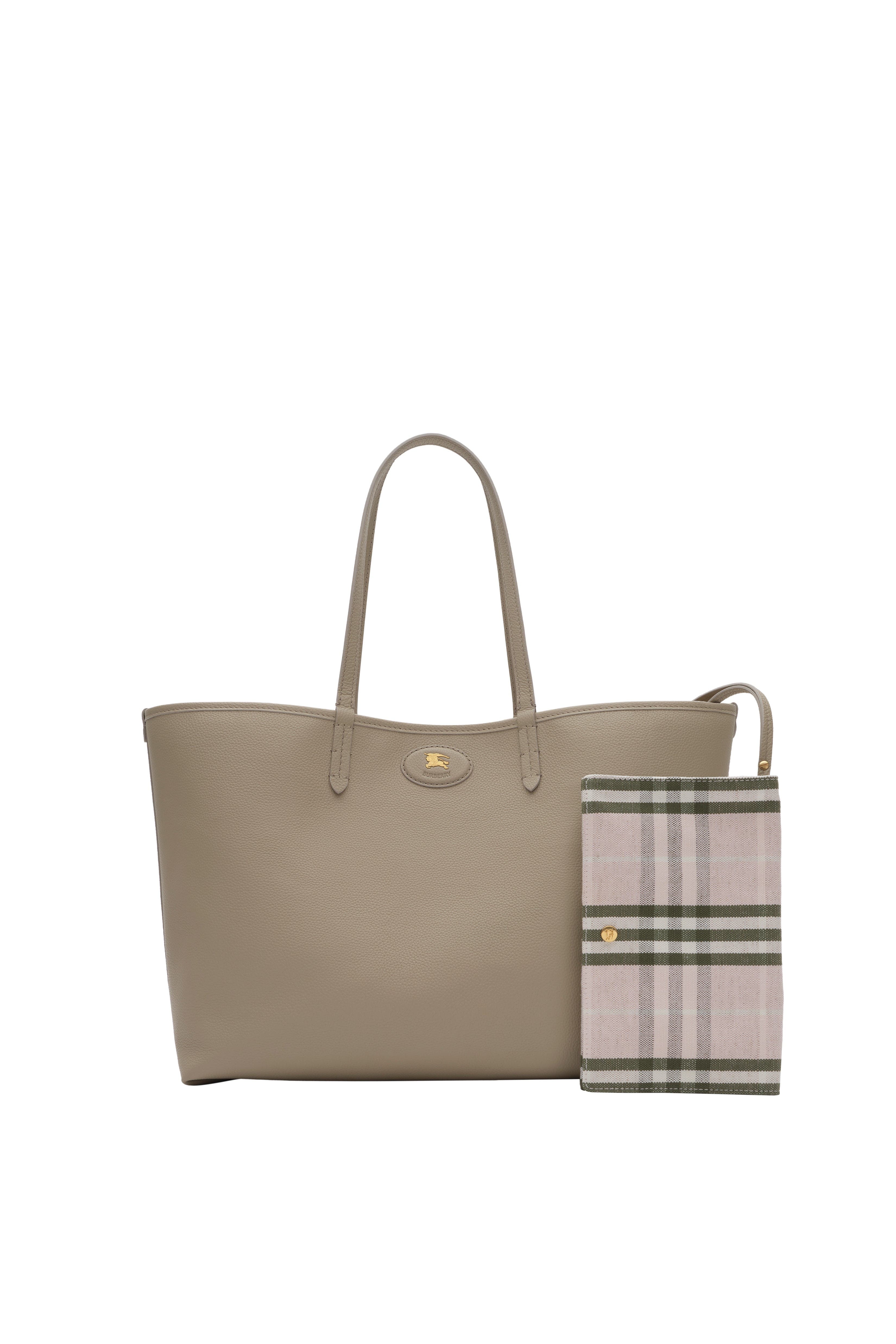 Burberry Medium Reversible Bloomsbury Tote, Alternate, color, Mushroom Beige/Mallow Pink