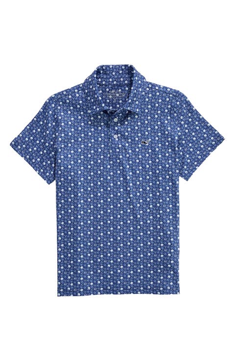 Kids' Print Polo