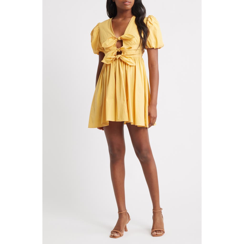 Sister Jane Serenade Minidress In Yellow