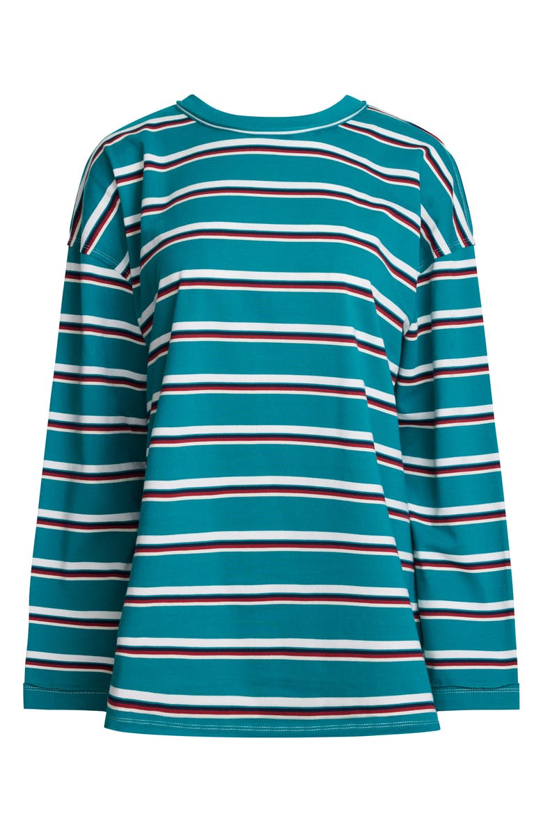 LIONESS Horizon Stripe Top, Alternate, color, Forest Stripe