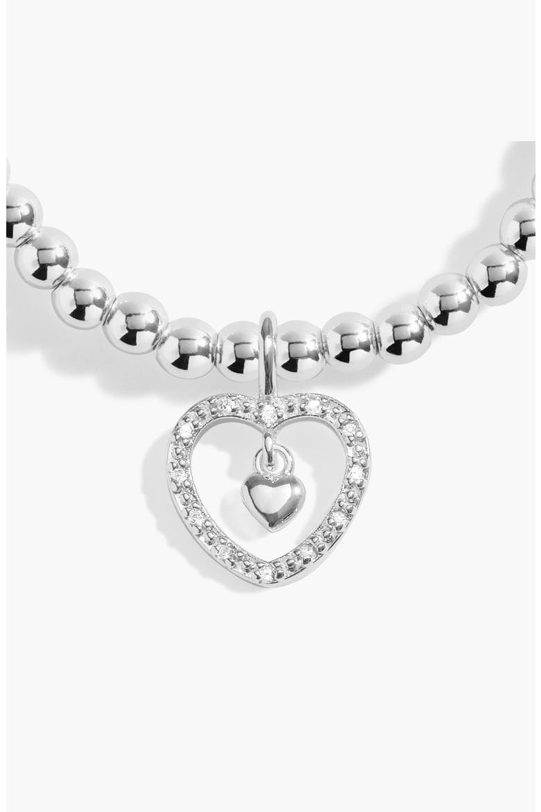 A Little 'So Lucky To Have You In My Life' Bracelet In Silver Plating, Alternate, color, Metallic Silver