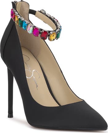 Jessica Simpson Samiyah Embellished Ankle Strap Pointed Toe Pump Women Nordstrom