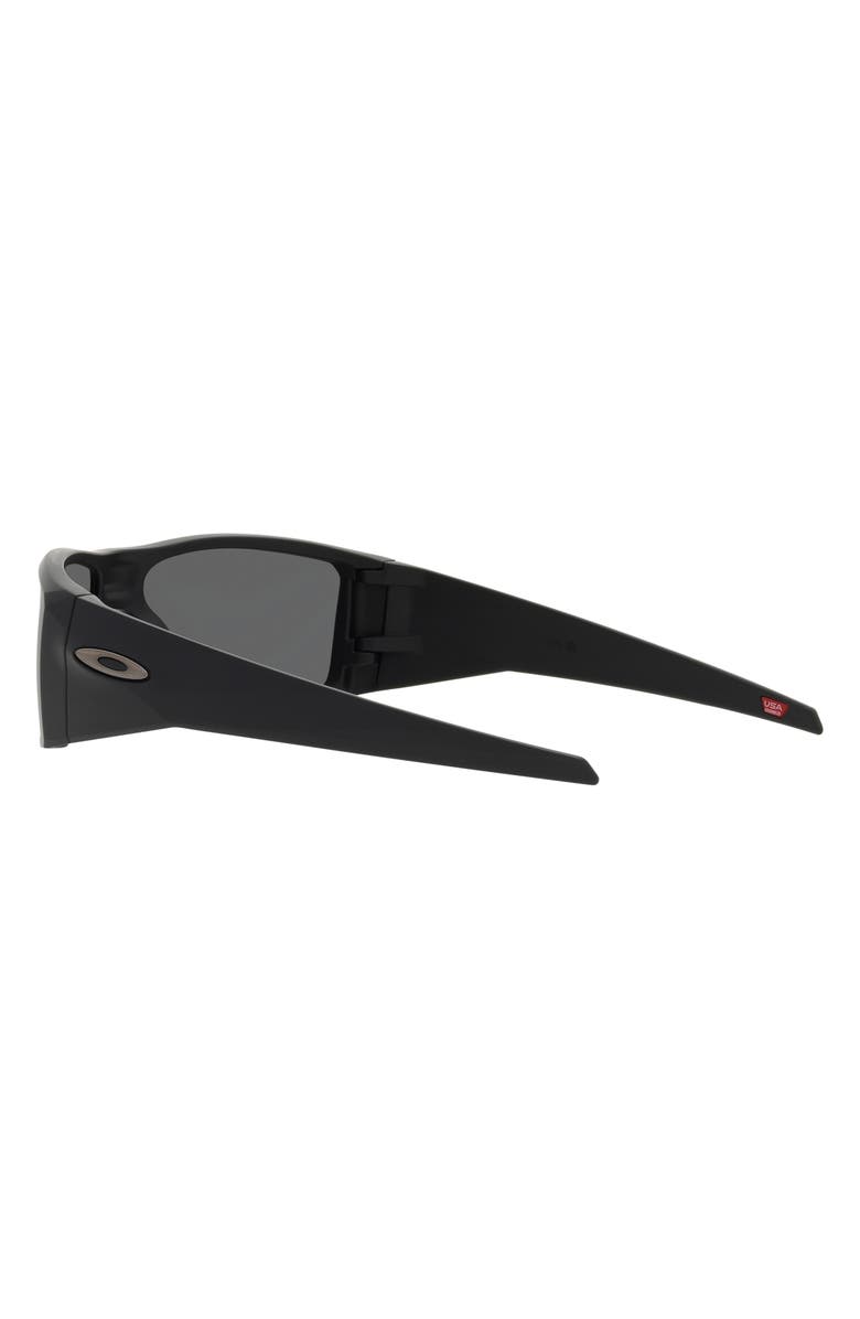 Oakley Heliostat 61mm Prizm<sup>™</sup> Polarized Rectangular Sunglasses, Alternate, color, Matte Black