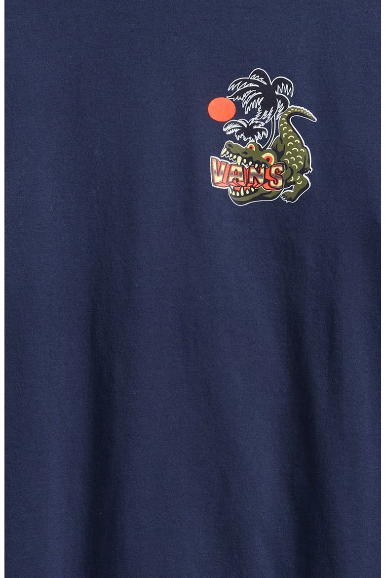 Kids' Hangry Croc Cotton Graphic T-Shirt, Alternate, color, DRESS BLUES