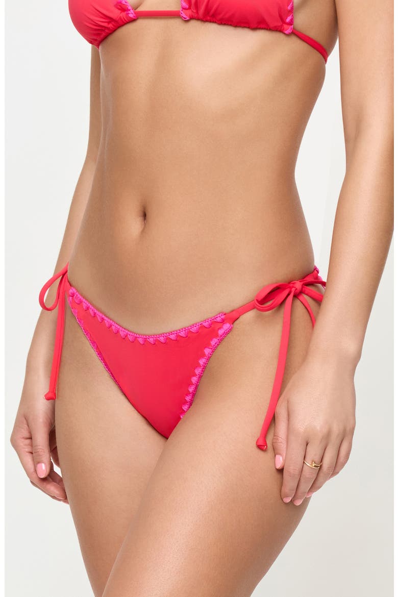 Zhara Classic Swim Bottoms, Alternate, color, POUT/BRIGHT FUCHSIA