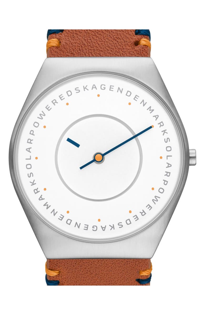 Skagen Grenen Solar Powered Mesh Strap Watch, 37mm, Alternate, color,