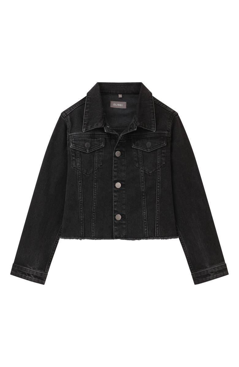 DL1961 Kids' Manning Fray Hem Denim Jacket, Main, color, 