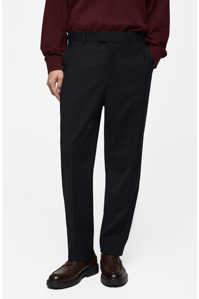 Regular Fit Dress Pants, Main, color, DARK NAVY