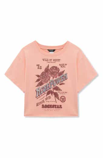 Truce Kids' Rock Star Embellished Cotton Graphic T-Shirt