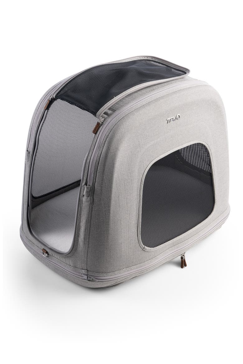 Crispin Pet Travel Crate, Alternate, color, GRAY