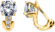 Crislu Cubic Zirconia Pavé Clip-On Earrings
