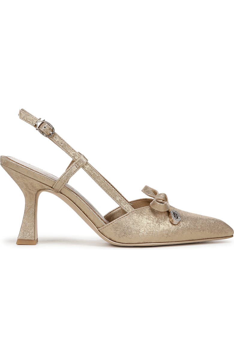 Circus NY by Sam Edelman Monica Pointed Toe Slingback Pump, Alternate, color, Soft Gold