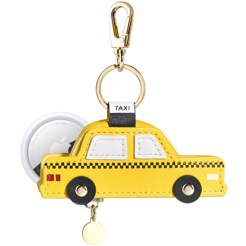 Posh Tech Taxi Bag Charm for Airtag<sup>®</sup>, Alternate, color, Yellow