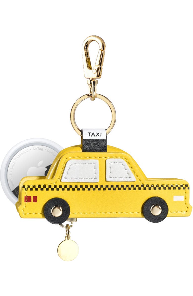 Posh Tech Taxi Bag Charm for Airtag<sup>®</sup>, Alternate, color, Yellow