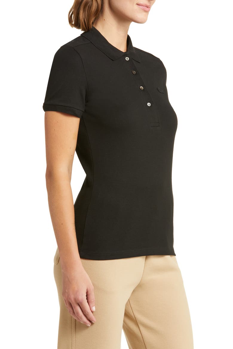 x BANDIER Slim Fit Piqué Polo, Alternate, color, NOIR