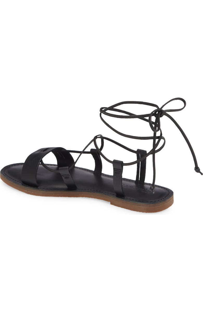 Madewell The Boardwalk Lace-Up Sandal, Alternate, color,