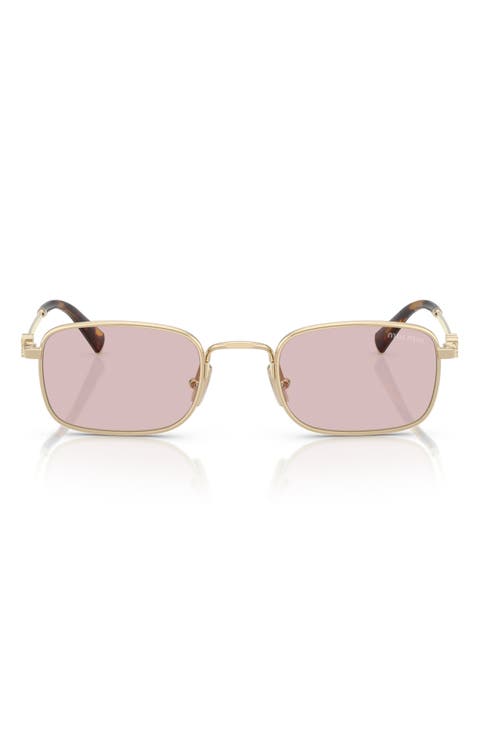 49mm Rectangular Sunglasses